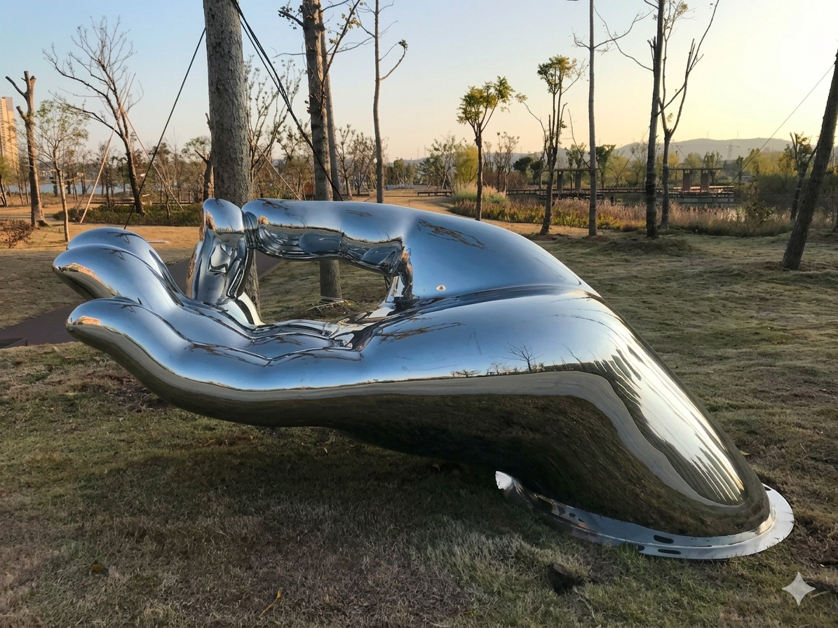 Mirror Hand Sculpture